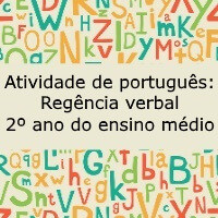 Atividade de português Regência verbal – 2º ano do ensino médio