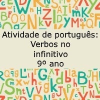 Atividade de português: Verbos no infinitivo - 9º ano