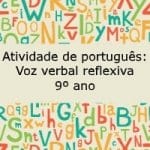 Atividade de português: Voz verbal reflexiva – 9º ano