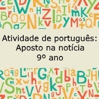 Atividade de português Aposto na notícia – 9º ano Atividade de português: Aposto na notícia - 9º ano