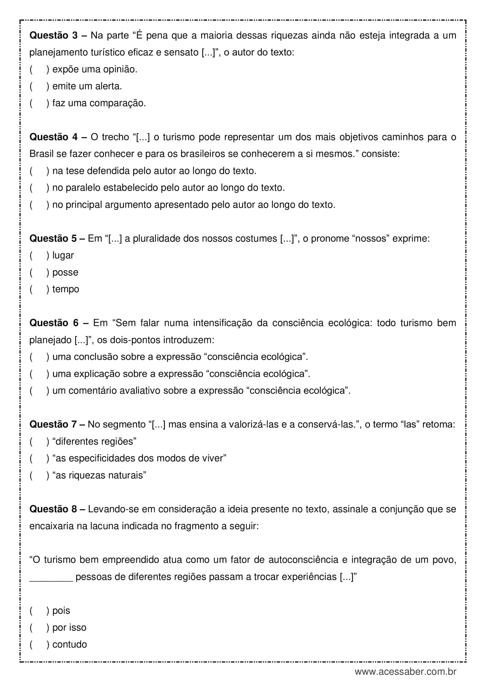 Interpretação de texto: Discurso do Secretário Geral da ONU - 9º ano -  Acessaber