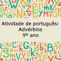 Exercício de português: Advérbios - 9º ano