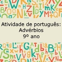 Atividade de português: Advérbios - 9º ano