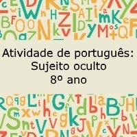 Atividade de português: Sujeito oculto - 8º ano