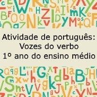 Atividade de português: Vozes do verbo - 1º ano do ensino médio