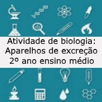 Atividade de biologia Aparelhos de excreção – 2º ano ensino médio Atividade de biologia: Aparelhos de excreção - 2º ano ensino médio