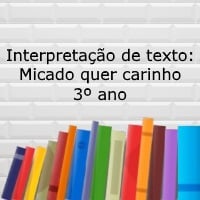 Interpretação de texto: Micado quer carinho - 3º ano