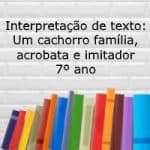 Interpretação de texto: Um cachorro família, acrobata e imitador – 7º ano