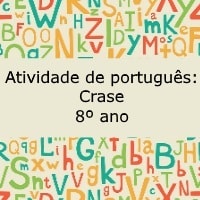 Atividade de português Crase – 8º ano Atividade de português: Crase - 8º ano