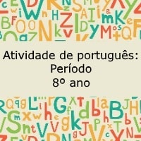 Atividade de português: Período - 8º ano