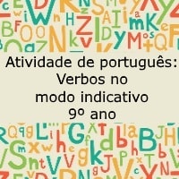 Atividade De Português: Verbos No Modo Indicativo - 9º Ano - Acessaber