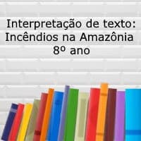 Interpretação de texto: Incêndios na Amazônia – 8º ano