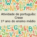 Atividade de português: Crase – 1º ano do Ensino Médio