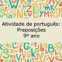 Atividade de portugues – Preposicoes – 9º ano – Respostas