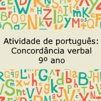 Atividade De Português: Concordância Verbal - 9º Ano - Acessaber