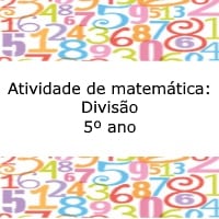 Atividade de matemática: Divisão – 5º ano