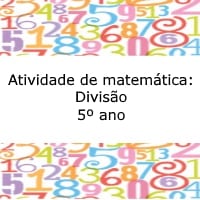 Atividade de matemática: Divisão – 5º ano
