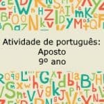 Atividade de português: Aposto – 9º ano