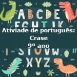 Atividade de português: Crase – 9º ano