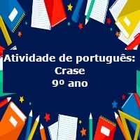 Atividade de português: Crase – 9º ano