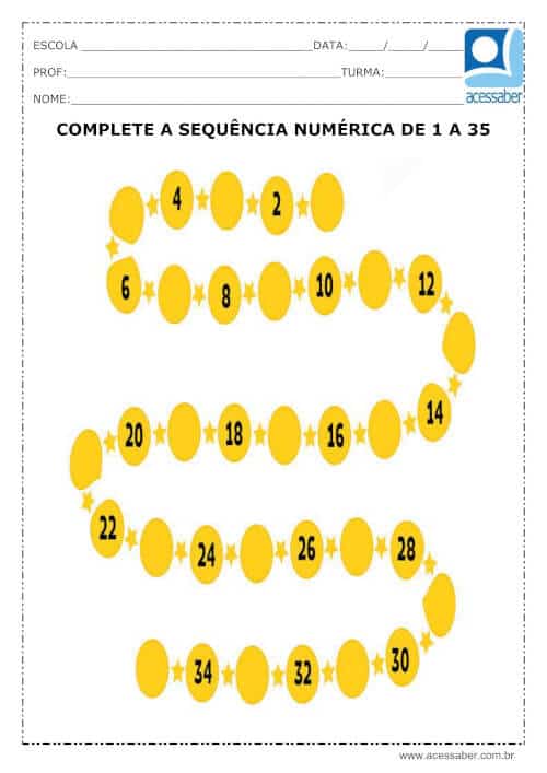 35 Atividades de matemática do 4º ano para imprimir