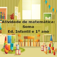 Atividade de matemática: Soma – Ed. Infantil e 1º ano