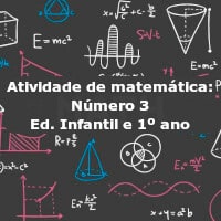 Atividade de matemática: Número 3 – Ed. Infantil e 1º ano