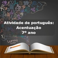 Atividade de português: Acentuação – 7º ano