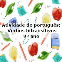 atividade-portugues-verbos-bitransitivos-9-ano Atividade de português: Verbos bitransitivos - 9º ano