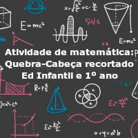 Atividade de matemática: Quebra-cabeça recortado – Ed infantil e 1º ano