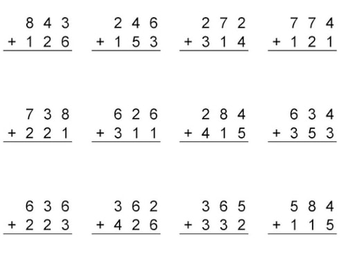 Atividade de matemática: Soma - 3º ano e 4º ano - Acessaber