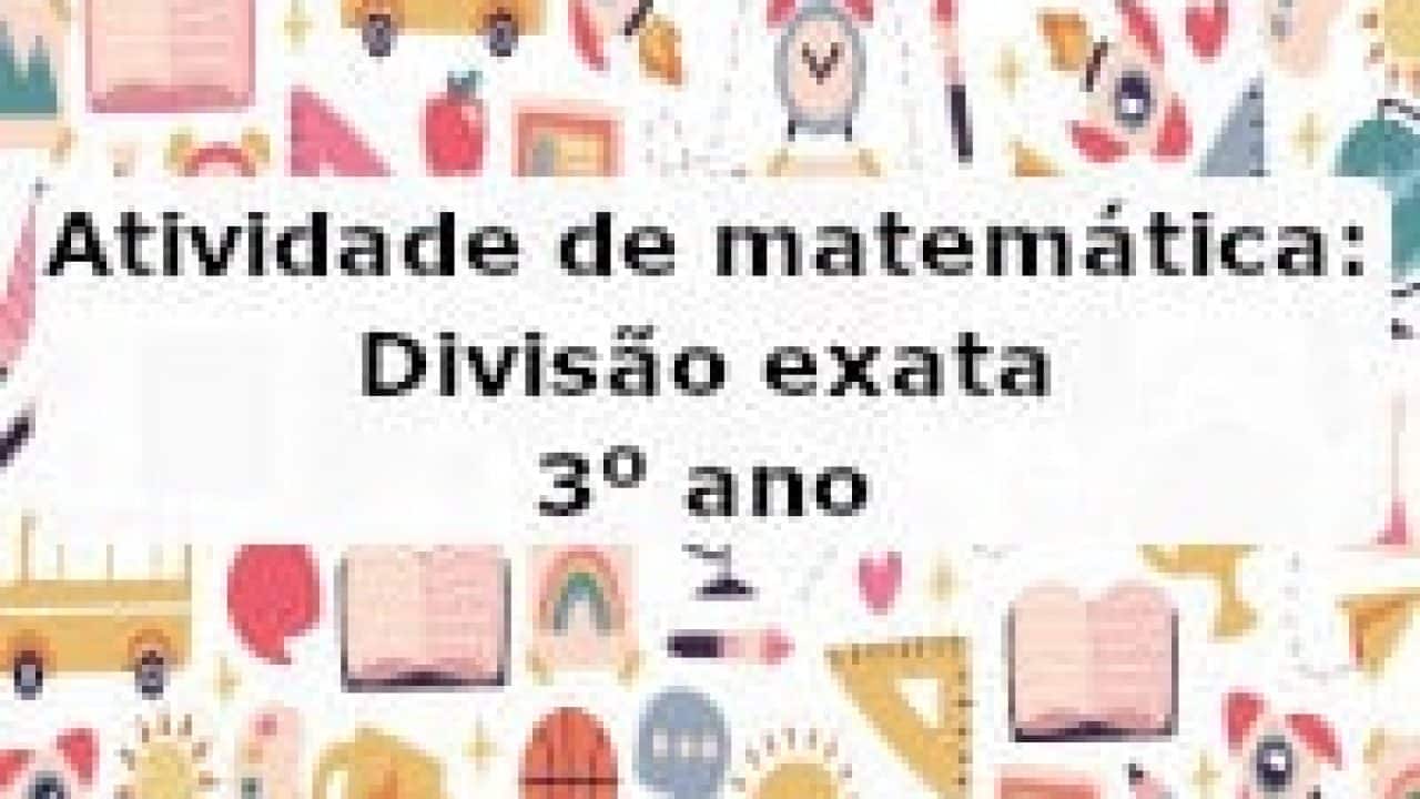 Cartões de Divisão – Atividades de Divisão para o 3º Ano