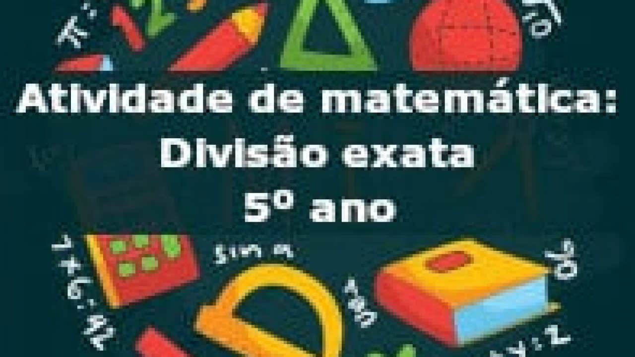 Atividades de divisão para 5º Ano –