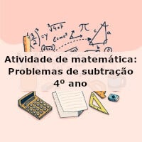 Atividade de matemática: Problemas de subtração – 4º ano