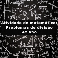 Atividade de matemática: Problemas de divisão – 4º ano