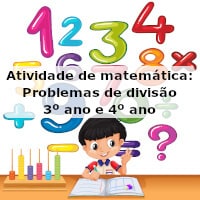 Atividade de matemática: Problemas de divisão – 3º ano e 4º ano