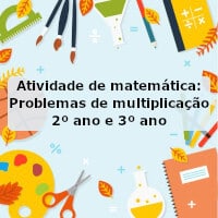 Problemas Matemáticos de Multiplicação imprimível 2ª série