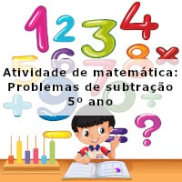 Atividade de matemática: Problemas de subtração – 5º ano