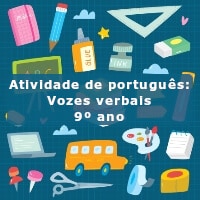 Atividade de português: Vozes verbais – 9º ano