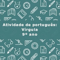 Atividade-de-portugues-Virgula-9o-ano Imagem ilustrativa com o nome da atividade