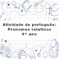Atividade-de-portugues-Pronomes-relativos-9o-ano