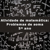 Atividade de matemática: Problemas de soma – 5º ano Imagem ilustrativa da Atividade de matemática: Problemas de soma - 5º ano