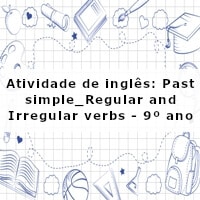 Atividade de vocabulário em Inglês: Cidade - Anos Finais