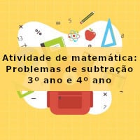 Atividade de matemática: Problemas de subtração – 3º ano e 4º ano – imagem imagem ilustrativa da Atividade de matemática: Problemas de subtração - 3º ano e 4º ano