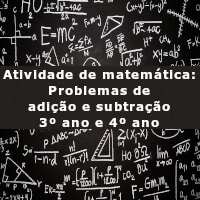 Atividade de matemática: Problemas de adição e subtração – 3º ano e 4º ano – imagem imagem ilustrativa da Atividade de matemática: Problemas de adição e subtração - 3º ano e 4º ano