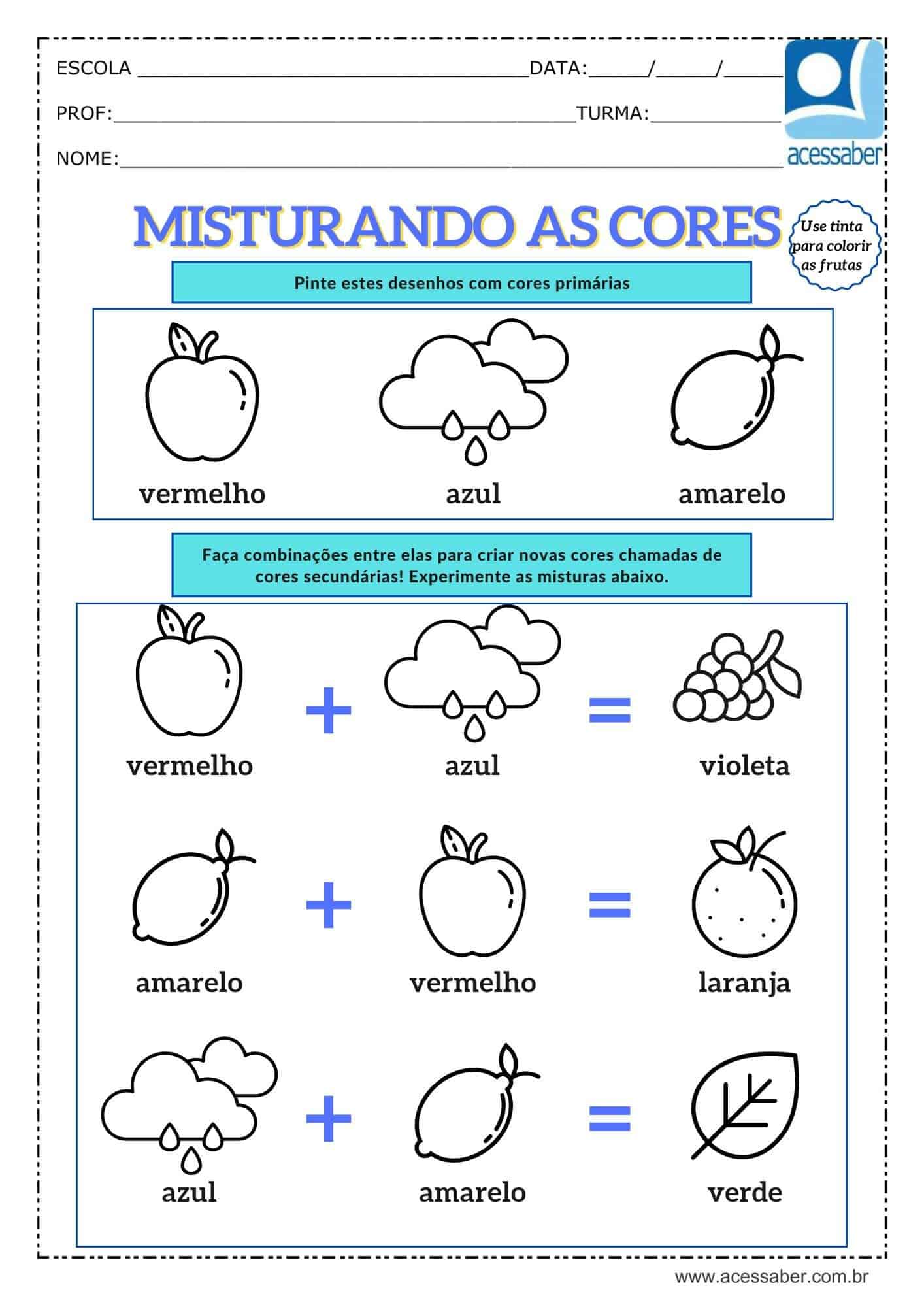 A formação das cores – parte 1