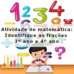 Atividade de matemática: Identifique as frações – 3º ano e 4º ano