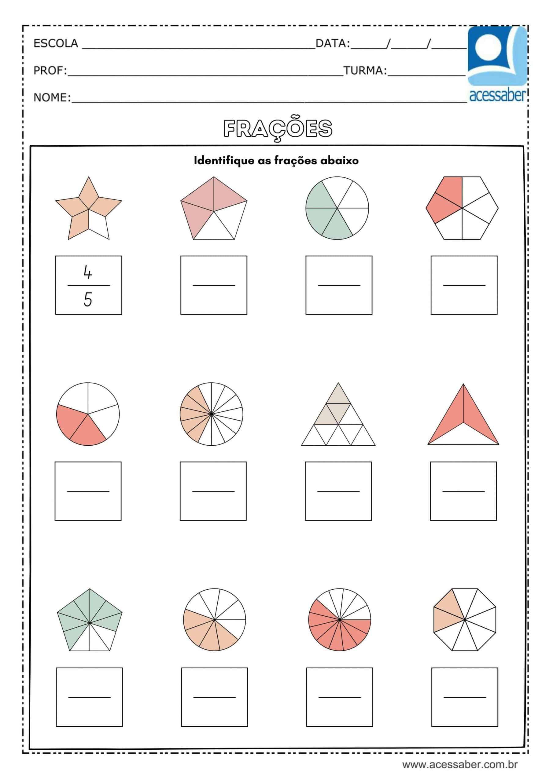 Atividade de matemática: Soma - 3º ano e 4º ano - Acessaber