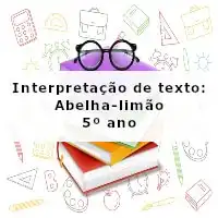 imagem destacada da Interpretação de texto: Abelha-limão - 5º ano