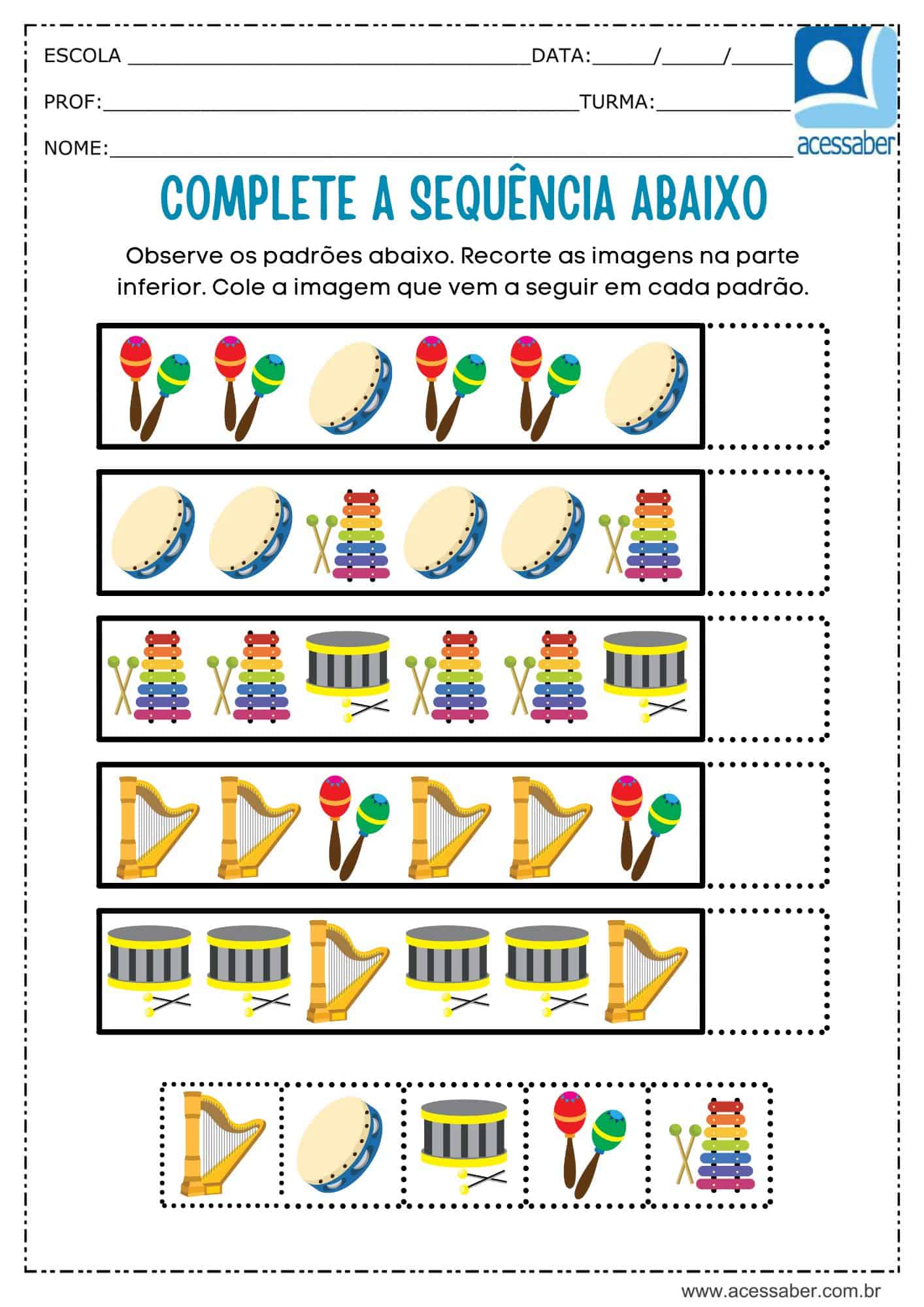 1 Atividades Psicopedagógicas para Imprimir - Lógica Matemática - Parte I -  Blog PsiquEasy